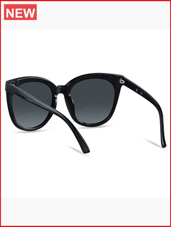 Oversized Cat Eye Sunglasses for Women, 2 Pack UV400 Protection, Trendy Shades, main image 5